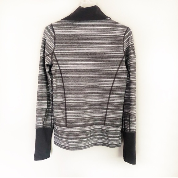 LULULEMON Zip Up Jacket Stride Grey White 4 - Picture 6 of 9